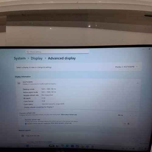 ASUS TUF GAMING CURVED MONITOR- 27" 1080P, FULL HD, 1500R, 280HZ- BLACK (MODEL: VG27VQM1B) image 2