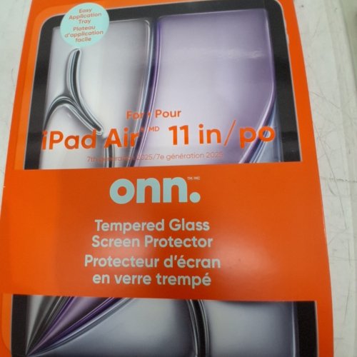ONN. IPAD 11 IN. 7TH GENERATION 2025 TEMPERED GLASS SCREEN PROTECTOR image 2
