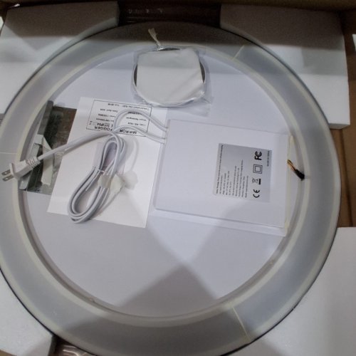 ROUND LED BATHROOM MIRROR - 21.5" DIAMETER - BLACK image 4