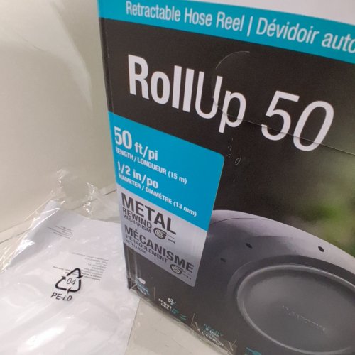 GARDENA ROLL-UP WALL MOUNTED RETRACTABLE HOSE REEL WITH AUTO SPRING - 50FT - GREY image 4