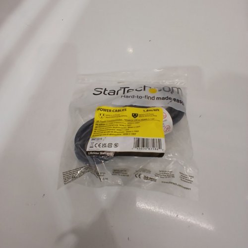STARTECH POWER CORD EXTENSION - NEMA 5–15R TO NEMA 5–15P - 6FT - BLACK (MODEL: PAC1016) image 2