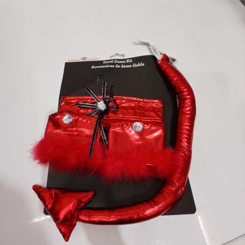 4PC ADULT WAY TO CELEBRATE! DEVIL DAME KIT - RED image 3