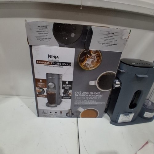 NINJA PODS & GROUNDS SINGLE SERVE COFFEE MAKER - GREY (MODEL: PB040CGY) image 12