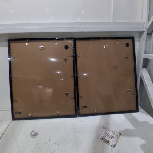 2PK AMERICAN FLAT PICTURE FRAMES- 17" X 12" - BLACK image 3