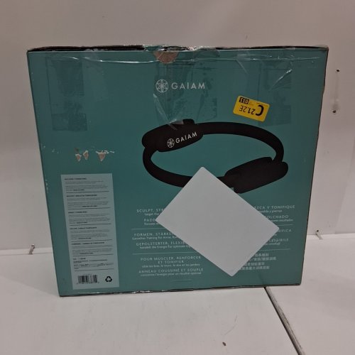 GAIAM PILATES FLEXIBLE RESISTANCE FITNESS RING - 15"D - BLACK (MODEL: 05-63872) image 7
