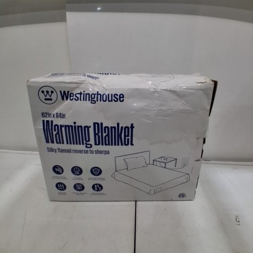 WESTINGHOUSE ELECTRIC HEATED/WARMING THROW BLANKET, ULTRA SOFT & SILKY FLANNEL WITH 6 HEAT SETTINGS - 84" X 62" - CREAM image 4