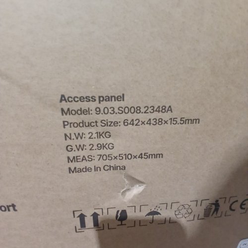 VEVOR GALVANIZED STEEL ACCESS PANEL - 25.3" X 17.2" - WHITE (MODEL: 9.03.S008.2348A) image 4