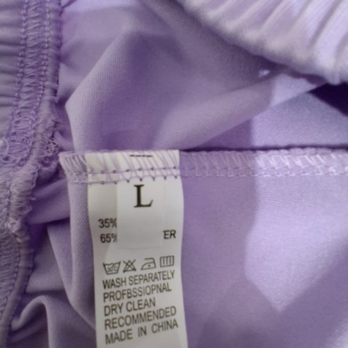 2PC WOMEN'S SCRUB TOP AND PANTS SET - SIZE LARGE - PURPLE image 3