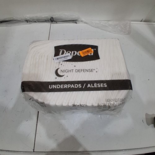 18PK DEPEND NIGHT DEFENSE DISPOSABLE UNDERPADS XL - 36" X 30" image 2