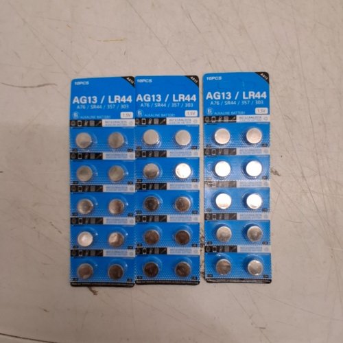 3 (10PK) LICB LR44/303/357/SR44/AG13 ALKALINE BUTTON CELL BATTERIES - 1.5V (30 TOTAL) image 2