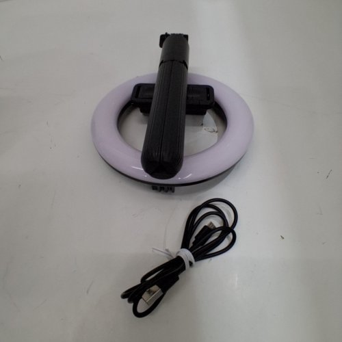 HEYDAY TRIPOD SELFIE STICK WITH RING LIGHT - ADJUSTABLE LED BRIGHTNESS AND LENGTH - 7.7"-30" - BLACK (MODEL: 7229) image 3