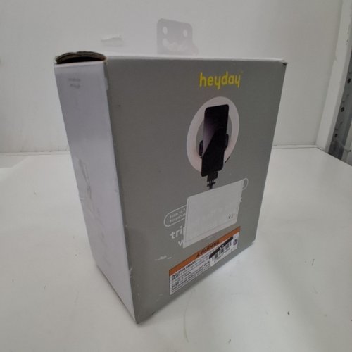 HEYDAY TRIPOD SELFIE STICK WITH RING LIGHT - ADJUSTABLE LED BRIGHTNESS AND LENGTH - 7.7"-30" - BLACK (MODEL: 7229) image 4