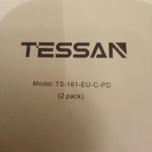 2PK TESSAN EUROPEAN TRAVEL PLUG ADAPTERS WITH MULTI AC OUTLETS & USB PORTS - WHITE (MODEL: TS-161-EU-C-PD) image 2