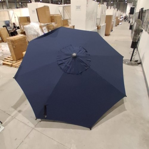ABBA PATIO LYON OUTDOOR TILTING PATIO MARKET UMPRELLA - 9FT - NAVY BLUE (MODEL: USABPU0200148) image 3