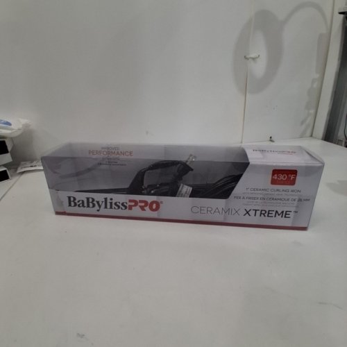 BABYLISSPRO CERAMIC CURLING IRON WITH SPRING HANDLE - 1" - BLACK (MODEL: BABC100SNC) image 5