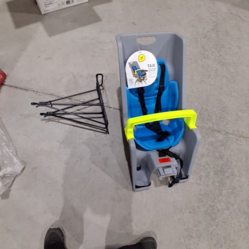 COPILOT TAXI EX-1 BICYCLE CHILD SEAT WITH INCLUDED BLACKBURN EX-1 RACK - GRAY (MODEL: 7064487) image 2