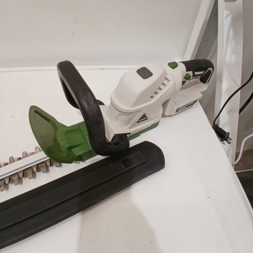 (TOOL ONLY) THAGBRCO HEDGE TRIMMER COMPATIBLE FOR DEWALT BATTERYS - 22" 1600 RPM 20 V - WHITE/GREEN image 2