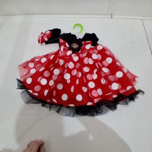 BABY DISGUISE MINNIE MOUSE COSTUME - 12-18 MONTHS - RED BLACK image 2
