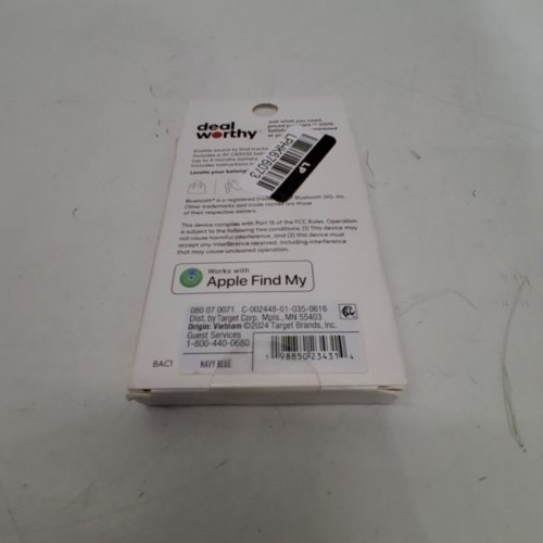 DEALWORTHY ITEM LOCATOR - COMPATIBLE WITH APPLE FINDMY - 150FT MAX RANGE - NAVY BLUE image 3