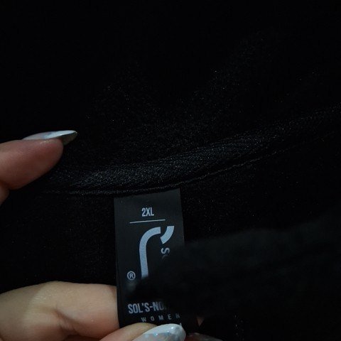 WOMEN'S CASUAL FULL ZIP LIGHTWEIGHT FLEECE JACKET - XXL - BLACK image 3
