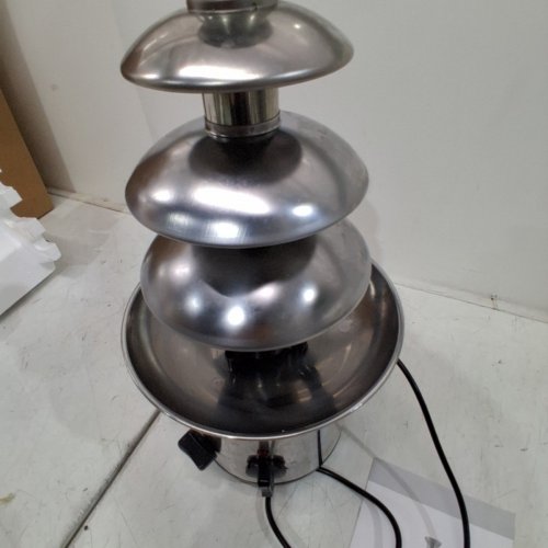 UNBRANDED CHOCOLATE FOUNTAIN - 4-TIERS HOLDS UP TO 4LBS - STAINLESS STEEL (MODEL: BD-019) image 4