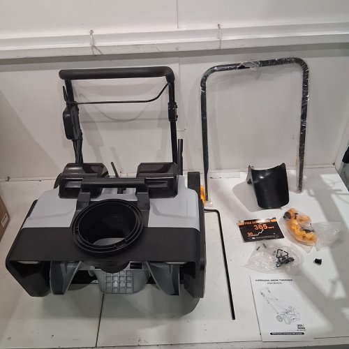 CORDLESS SNOW BLOWER- 2 X 20V - 20" CLEARING WIDTH - BLACK/ GRAY/YELLOW (MODEL: HL-SXJ-01) image 2