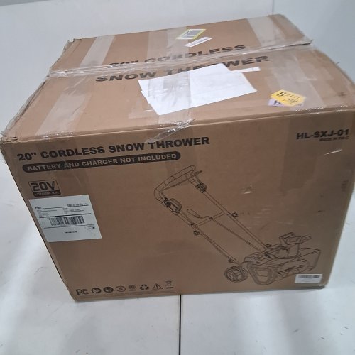 CORDLESS SNOW BLOWER- 2 X 20V - 20" CLEARING WIDTH - BLACK/ GRAY/YELLOW (MODEL: HL-SXJ-01) image 11