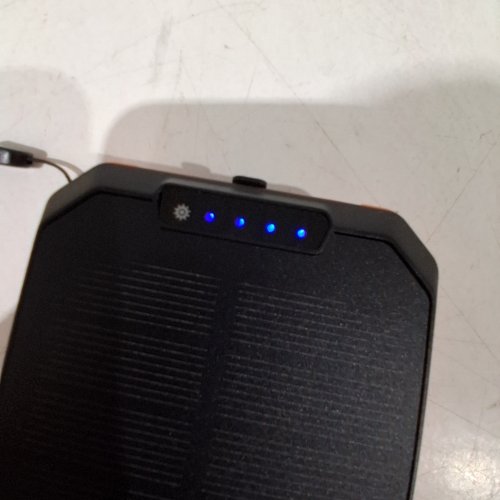 1P65 WATERPROOF PORTABLE SOLAR CHARGER POWER BANK - 30000MAH - BLACK/ORANGE image 2