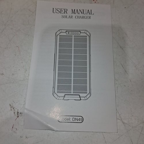 1P65 WATERPROOF PORTABLE SOLAR CHARGER POWER BANK - 30000MAH - BLACK/ORANGE image 3
