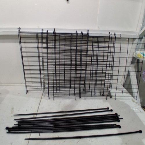10PK NO DIG OUTDOOR GARDEN FENCE FOR YARD - 24" - BLACK image 2