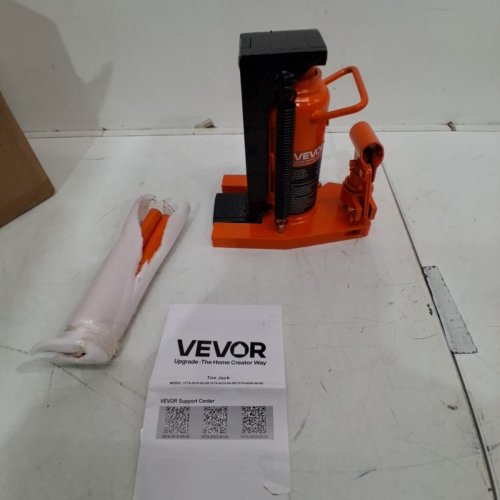 HYDRAULIC TOE MACHINE JACK - 5 TON LIFT CAPACITY - ORANGE (MODEL: 107A-0025-00-00) image 2