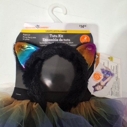 2PC WAY TO CELEBRATE! LIGHT-UP TUTU CAT KIT - AGES 3+ - MULTICOLOUR image 3