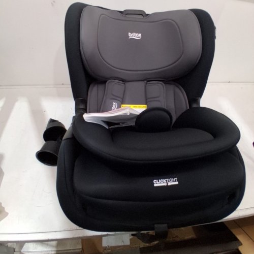 BRITAX POPLAR CLICK TIGHT CONVERTIBLE REAR AND FRONT FACING CAR SEAT - 40LB REAR FACING MAX LOAD / 65LB FRONT FACING MAX LOAD - STONE ONYX / BLACK GREY (MODEL: E1C963M) image 3