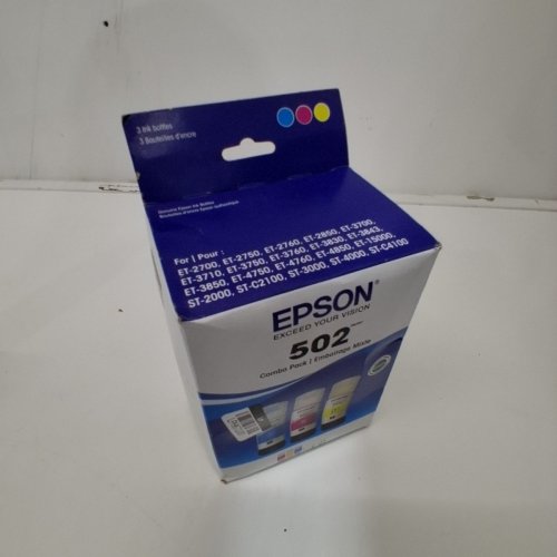 3PC EPSON 502 COMBO PACK INK REFILL BOTTLES FOR SELECT ECOTANK PRINTERS - 70ML EACH - CYAN, MAGENTA, YELLOW (MODEL: T502520-S/T5025020-CP) image 2