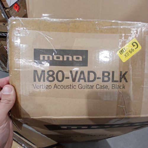 MONO M80 VERTIGO ACOUSTIC GUITAR HYBRID GIG BAG - BACKPACK CARRY STRAPS - 42" - BLACK (MODEL M80-VAD-BLK) image 2
