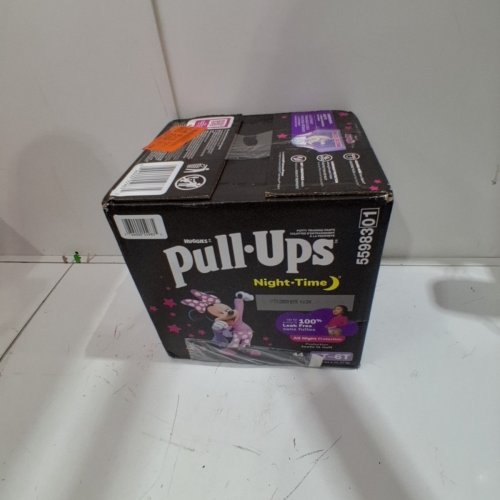 GIRLS PULL-UPS NIGHT-TIME POTTY TRAINING PANTS - SIZE 5T-6T - PURPLE/WHITE image 2