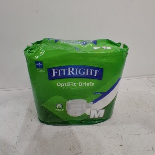 20PK FITRIGHT OPTIFIT ADULT INCONTINENCE BRIEFS - MEDIUM image 2