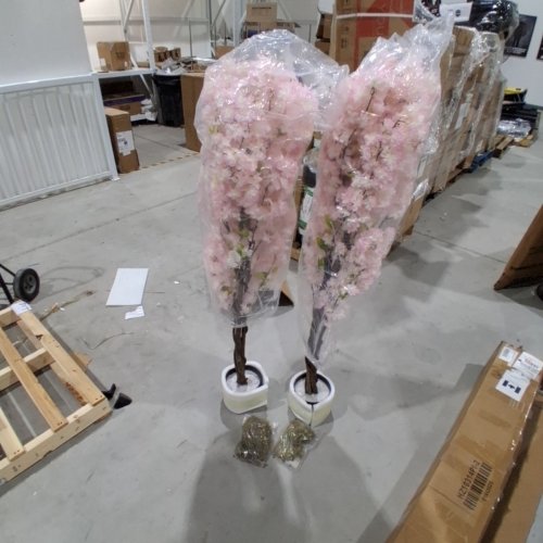 2PK COSTWAY ARTIFICIAL CHERRY BLOSSOM TREE - 5FT (MODEL: HZ10314PI-2) image 3