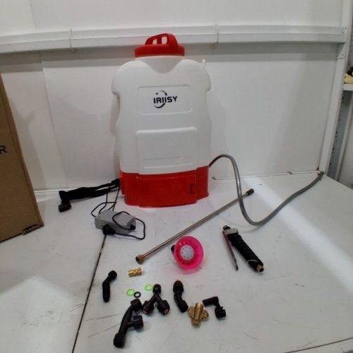 IRISY GARDEN BATTERY POWERED SPRAYER WITH NOZZLE ATTACHMENTS - 20 L - RED/WHITE image 3