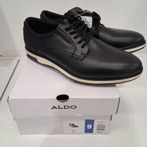 MENS ALDO CASUAL HYBRID DRESS SHOE - SIZE 9 - BLACK (STYLE: 1988328) image 2