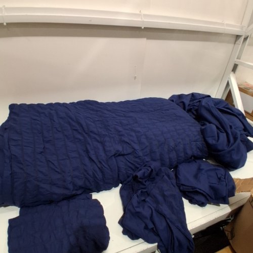 7PC COMFORTER AND SHEET SET - DOUBLE - NAVY BLUE image 2