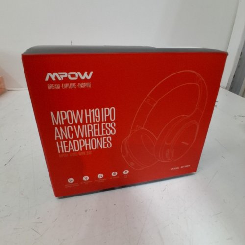 MPOW H19 IPO ANC WIRELESS HEADPHONES - BLACK (MODEL: BH388A) image 3