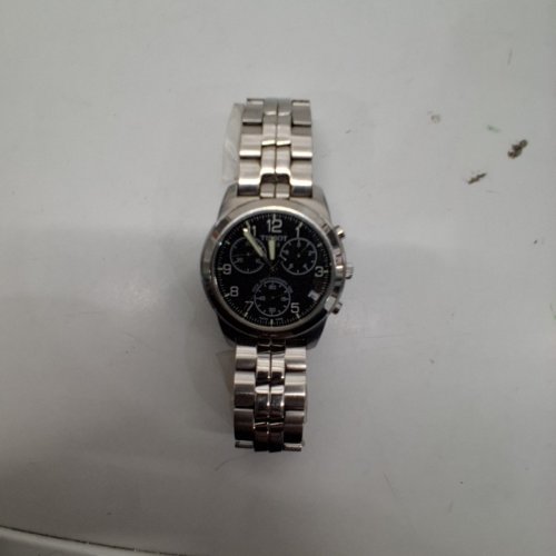 MENS TISSOT CHRONOGRAPH WATCH - 38 MM- SILVER-TONE WITH BLACK DIAL(MODEL: J376/478) image 5