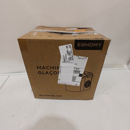 EUHOMY COUNTERTOP ICE MAKER MACHINE WITH HANDLE, BASKET AND SCOOP - MAKES 26LB/DAY - BLACK (MODEL: IM001-BBL-CAEH) image 5