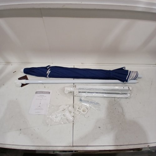 UNBRANDED PORTABLE TRIPOD UMBRELLA - 6FT - BLUE image 3