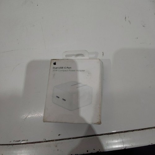 APPLE DUAL USB-C PORT COMPACT POWER ADAPTER - 35W - WHITE (MODEL: MW2H3AM/A) image 2