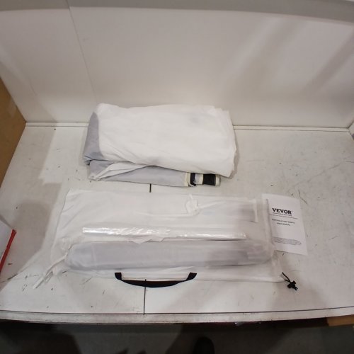 VEVOR PORTABLE PAINT BOOTH - 90"X62"X62" - WHITE/BLACK/ORANGE - (MODEL:0010) image 2