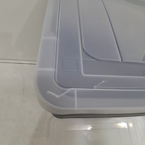 3PK IRIS USA PLASTIC STORAGE BIN TOTE - 35QT - GREY (MODEL: FB-21E/FB-21EE) image 4