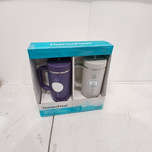 2PC THERMOFLASK INSULATED THERMO TUMBLERS - 1.2 L / 40 OZ EACH - PURPLE AND WHITE (ITEM: 1774593) image 6
