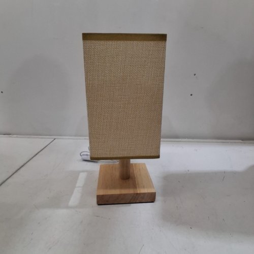 WOVEN TABLE LAMP WITH USB POWERED - 8" - NATURAL image 3